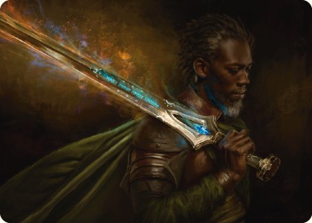 Anduril, Flame of the West Art Card [The Lord of the Rings: Tales of Middle-earth Art Series] | Silver Goblin