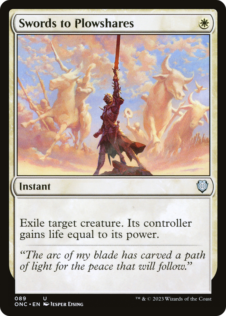 Swords to Plowshares [Phyrexia: All Will Be One Commander] | Silver Goblin