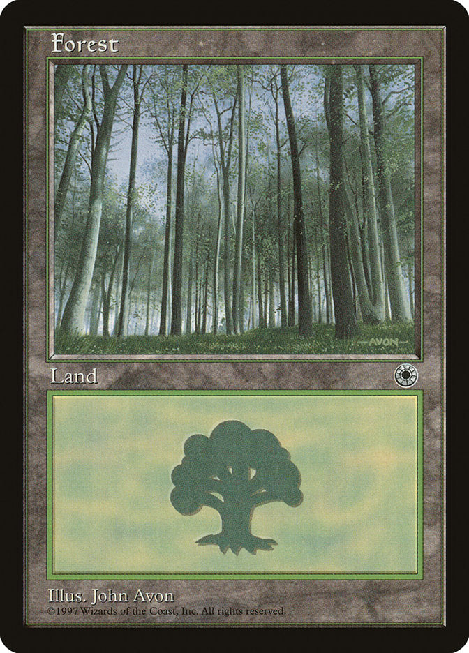 Forest (Green Signature with White Bark Trees) [Portal] | Silver Goblin