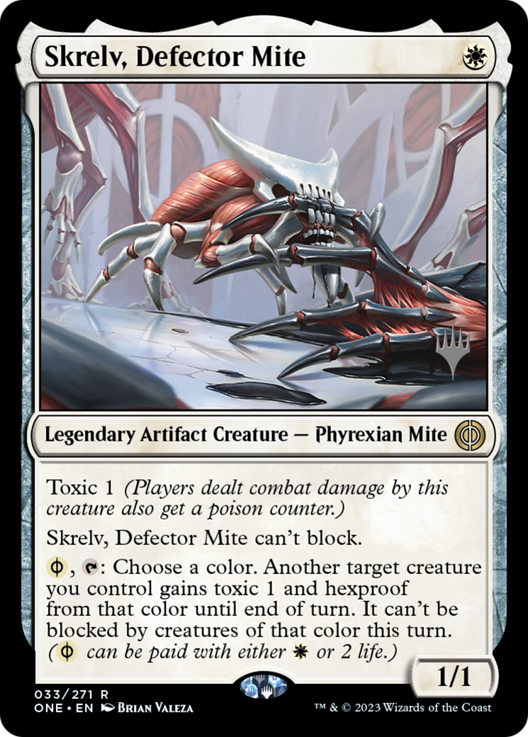 Skrelv, Defector Mite (Promo Pack) [Phyrexia: All Will Be One Promos] | Silver Goblin