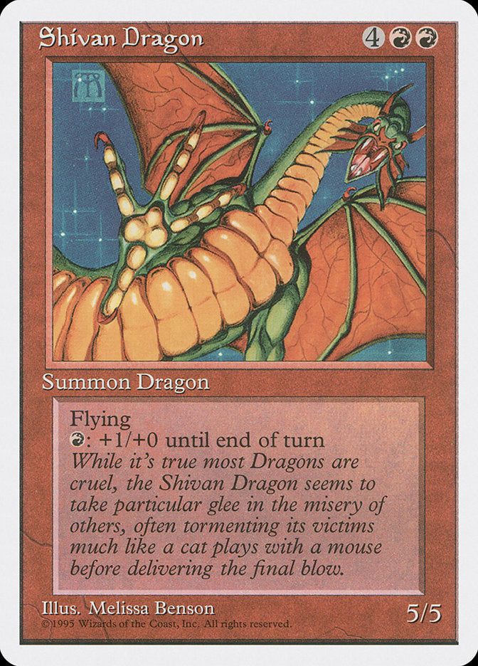 Shivan Dragon [Fourth Edition] | Silver Goblin