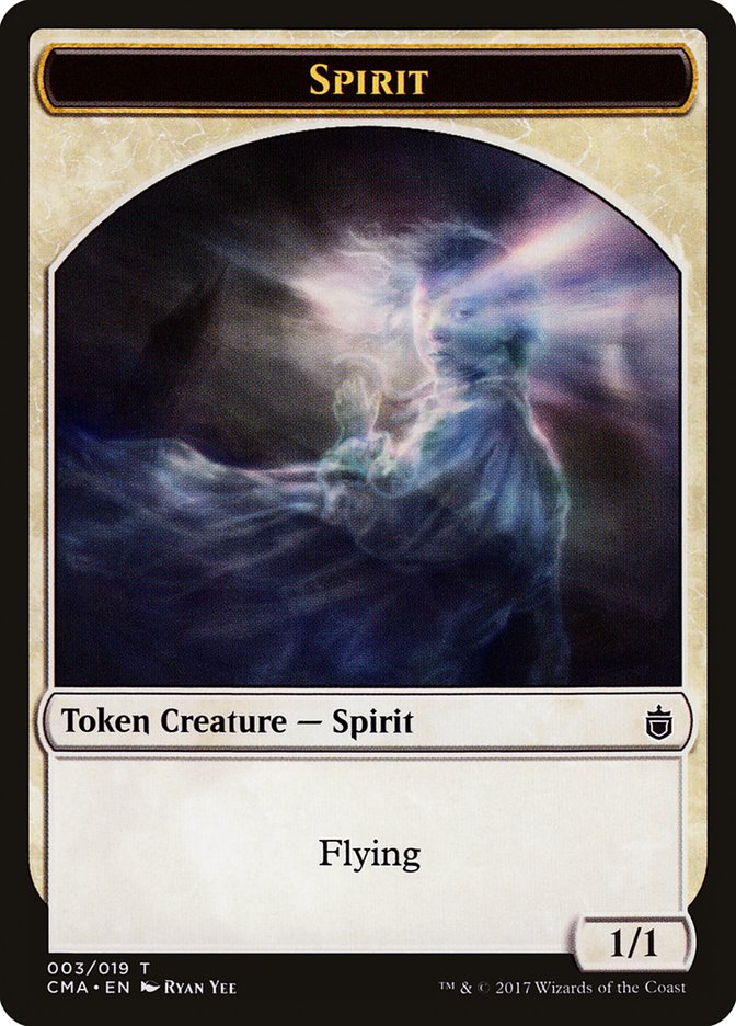 Spirit Token [Commander Anthology Tokens] | Silver Goblin