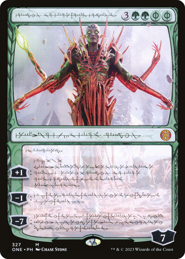 Nissa, Ascended Animist (Phyrexian) [Phyrexia: All Will Be One] | Silver Goblin