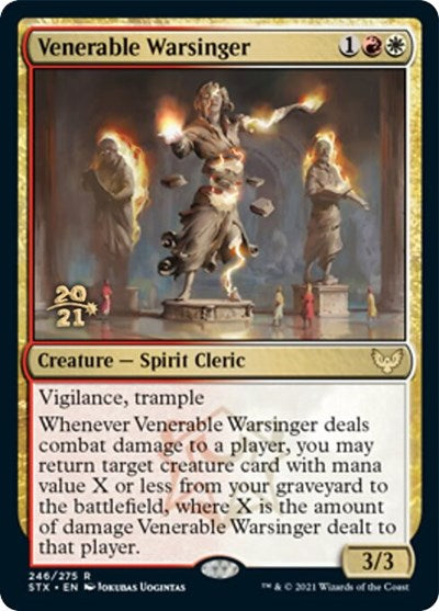 Venerable Warsinger [Strixhaven: School of Mages Prerelease Promos] | Silver Goblin