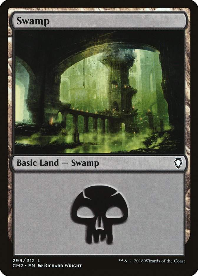 Swamp (299) [Commander Anthology Volume II] | Silver Goblin