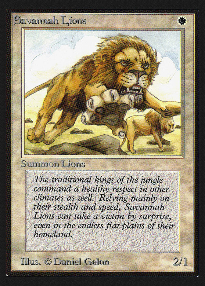 Savannah Lions [International Collectors' Edition] | Silver Goblin