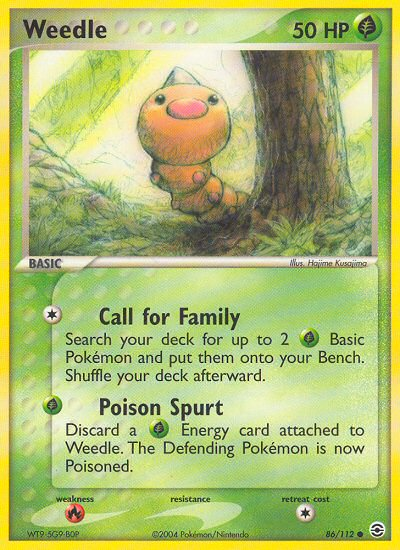 Weedle (86/112) [EX: FireRed & LeafGreen] | Silver Goblin