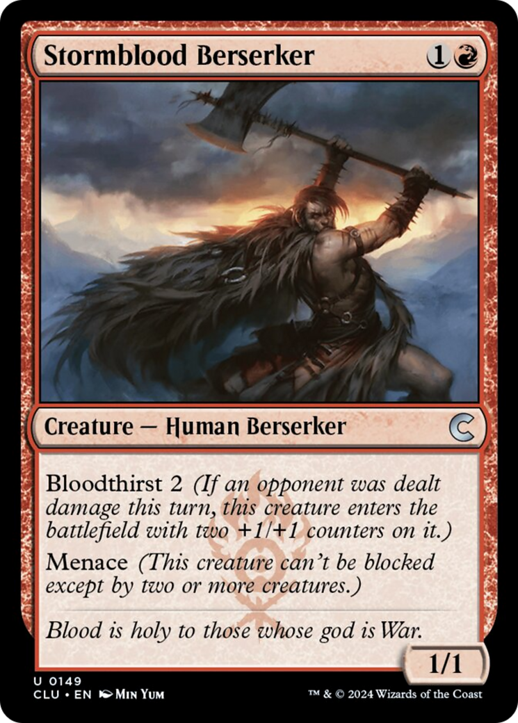 Stormblood Berserker [Ravnica: Clue Edition] | Silver Goblin