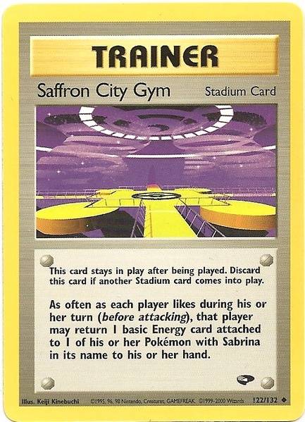 Saffron City Gym (122/132) [Gym Challenge Unlimited] | Silver Goblin