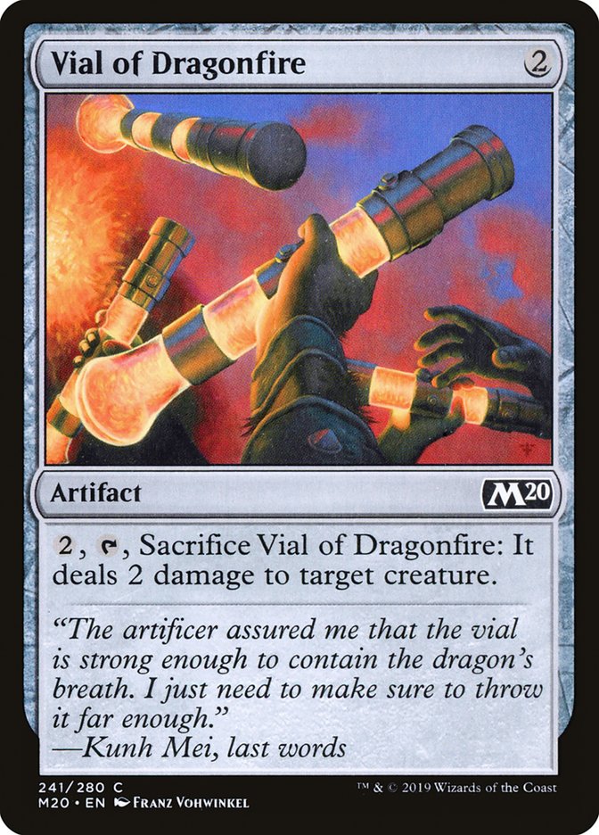Vial of Dragonfire [Core Set 2020] | Silver Goblin