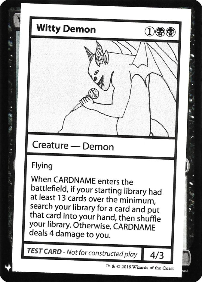 Witty Demon [Mystery Booster Playtest Cards] | Silver Goblin