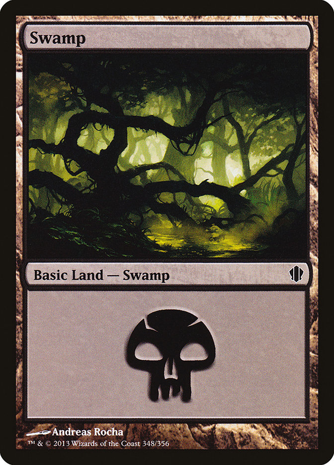 Swamp (348) [Commander 2013] | Silver Goblin