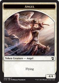 Angel // Cat Double-Sided Token [Commander 2018 Tokens] | Silver Goblin