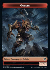 Saproling // Goblin Double-Sided Token [Dominaria United Tokens] | Silver Goblin