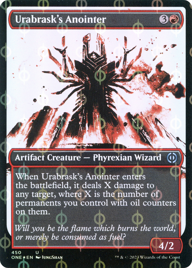 Urabrask's Anointer (Showcase Ichor Step-and-Compleat Foil) [Phyrexia: All Will Be One] | Silver Goblin