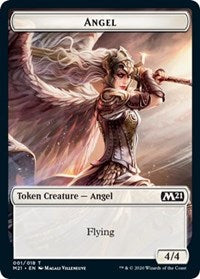 Angel // Saproling Double-Sided Token [Core Set 2021 Tokens] | Silver Goblin