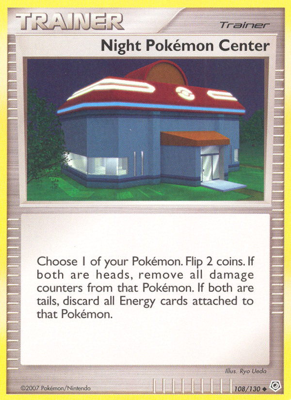 Night Pokemon Center (108/130) [Diamond & Pearl: Base Set] | Silver Goblin