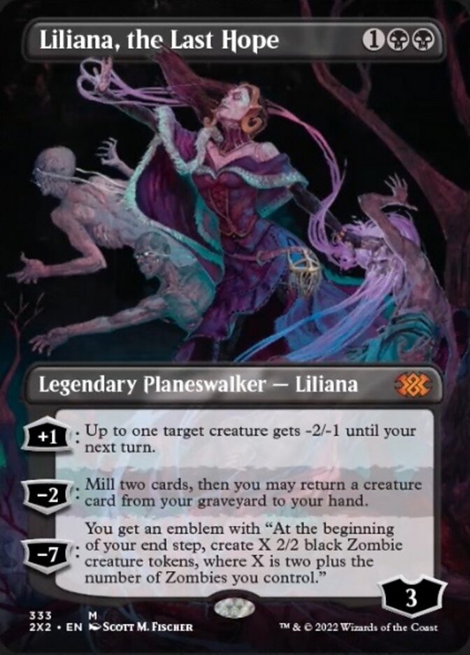 Liliana, the Last Hope (Borderless) [Double Masters 2022] | Silver Goblin
