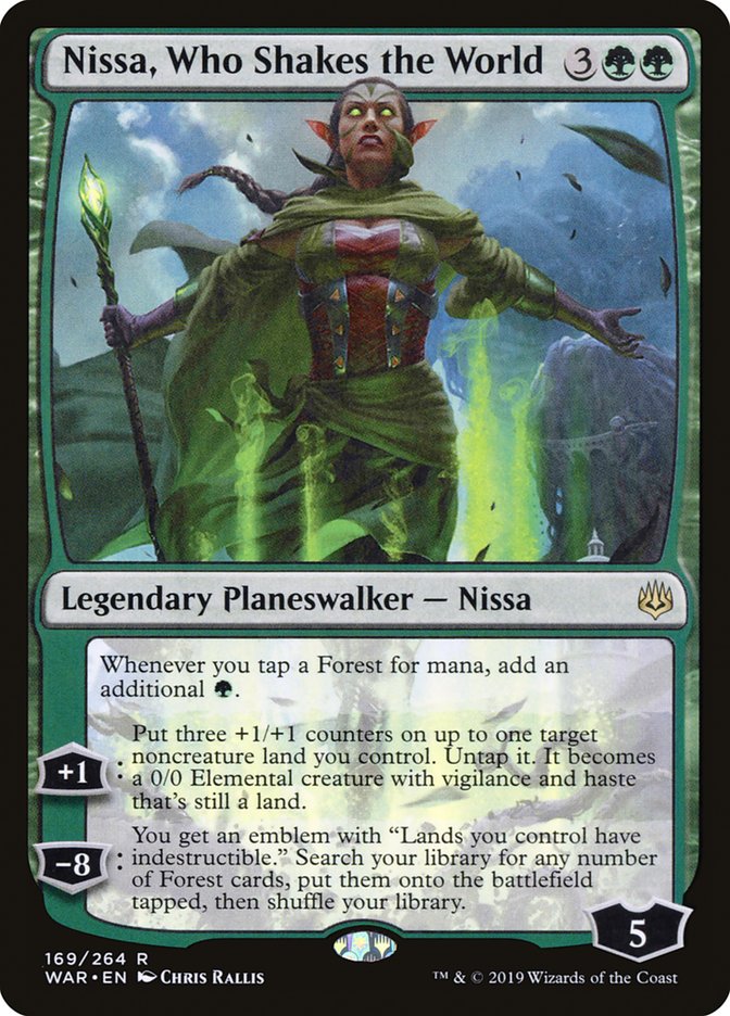 Nissa, Who Shakes the World [War of the Spark] | Silver Goblin