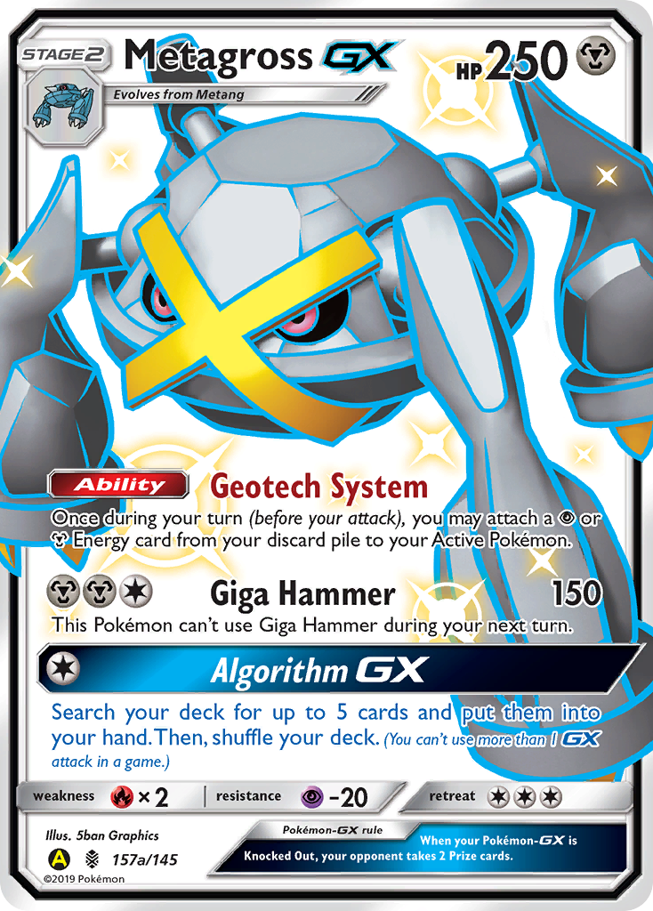 Metagross GX (157a/145) [Alternate Art Promos] | Silver Goblin