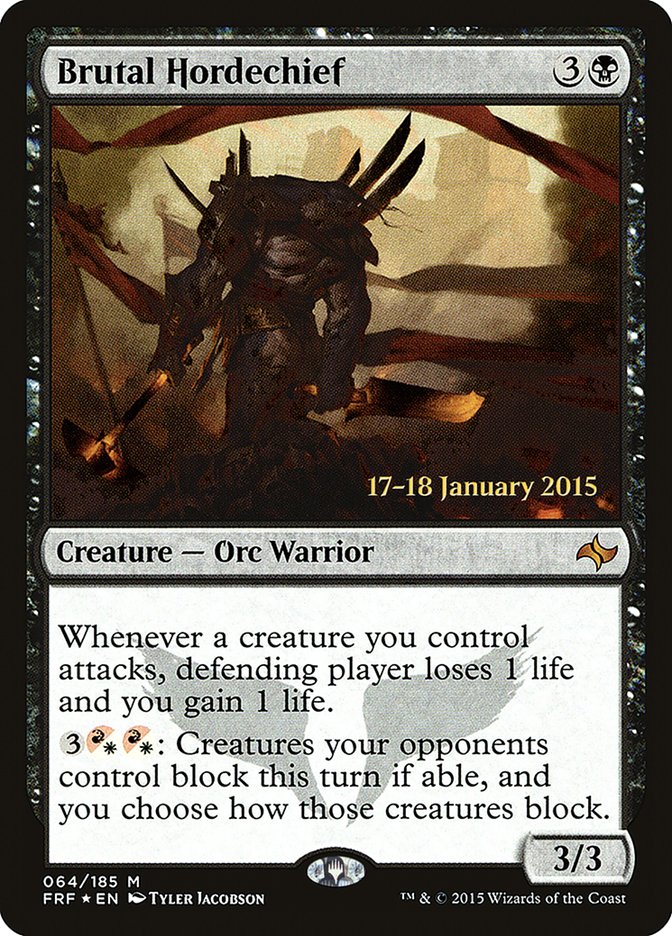 Brutal Hordechief [Fate Reforged Prerelease Promos] | Silver Goblin