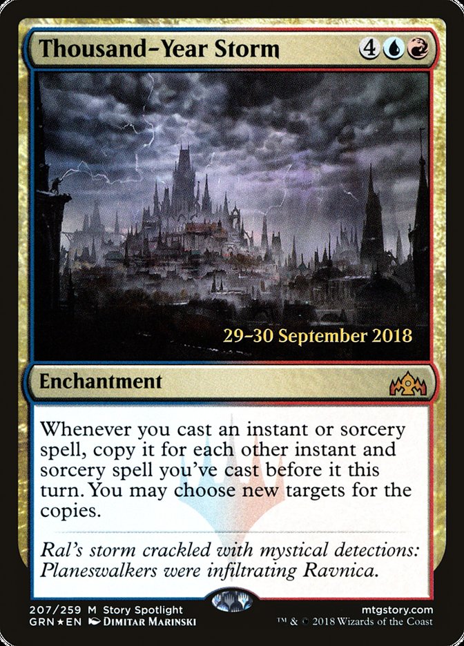 Thousand-Year Storm [Guilds of Ravnica Prerelease Promos] | Silver Goblin