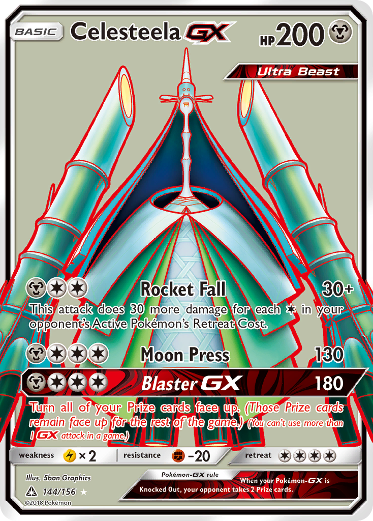 Celesteela GX (144/156) [Sun & Moon: Ultra Prism] | Silver Goblin