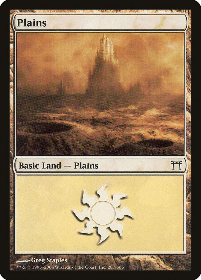 Plains (287) [Champions of Kamigawa] | Silver Goblin