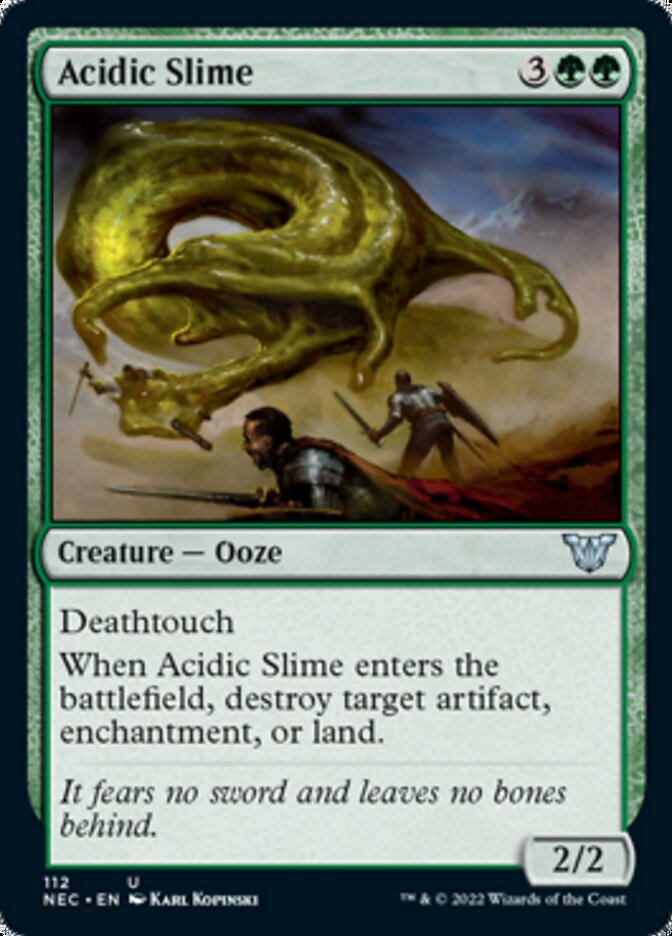 Acidic Slime [Kamigawa: Neon Dynasty Commander] | Silver Goblin