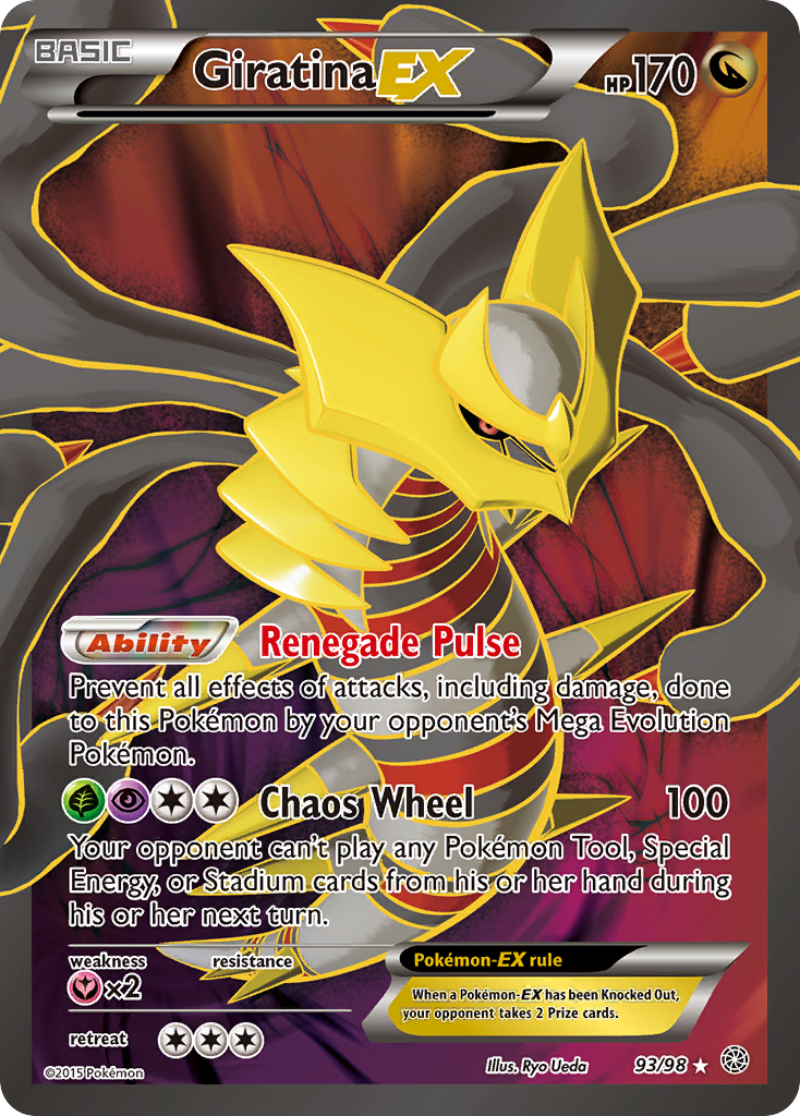 Giratina EX (93/98) [XY: Ancient Origins] | Silver Goblin