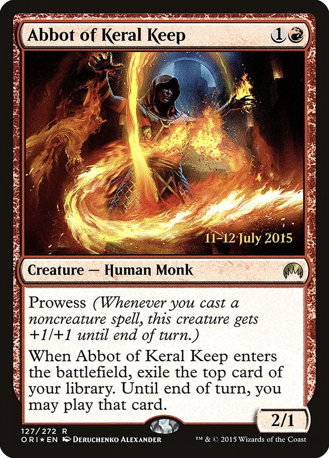 Abbot of Keral Keep [Magic Origins Prerelease Promos] | Silver Goblin