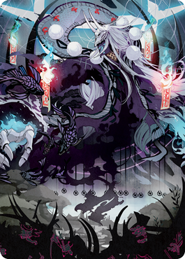 Echo of Death's Wail Art Card [Kamigawa: Neon Dynasty Art Series] | Silver Goblin