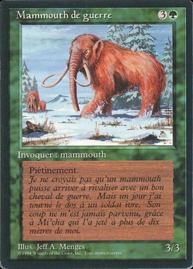War Mammoth [Foreign Black Border] | Silver Goblin