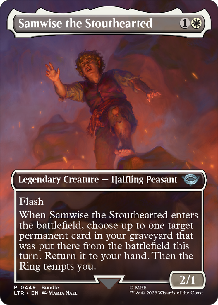 Samwise the Stouthearted (Borderless Alternate Art) [The Lord of the Rings: Tales of Middle-Earth] | Silver Goblin