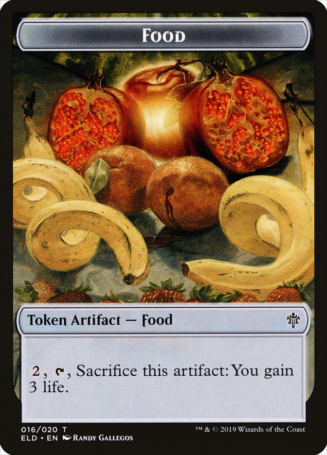 Food Token (016/020) [Throne of Eldraine Tokens] | Silver Goblin
