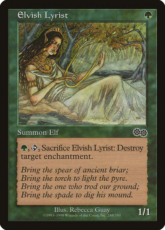 Elvish Lyrist [Urza's Saga] | Silver Goblin