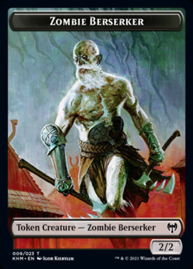 Zombie Berserker Token [Kaldheim Tokens] | Silver Goblin