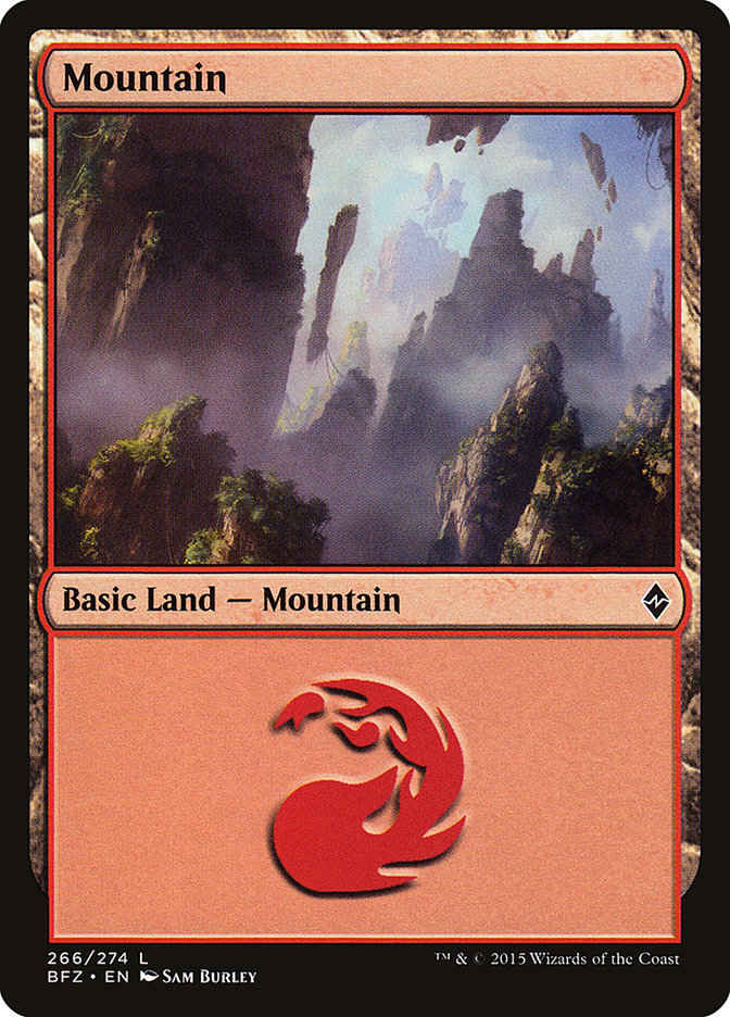 Mountain (266) [Battle for Zendikar] | Silver Goblin