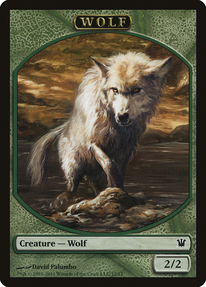 Wolf Token (12/12) [Innistrad Tokens] | Silver Goblin