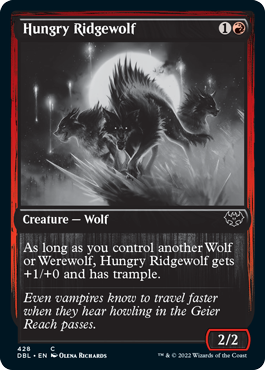 Hungry Ridgewolf [Innistrad: Double Feature] | Silver Goblin
