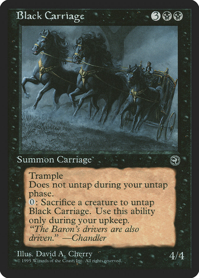 Black Carriage [Homelands] | Silver Goblin