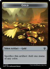 Gold // Treasure Double-Sided Token [Murders at Karlov Manor Commander Tokens] | Silver Goblin
