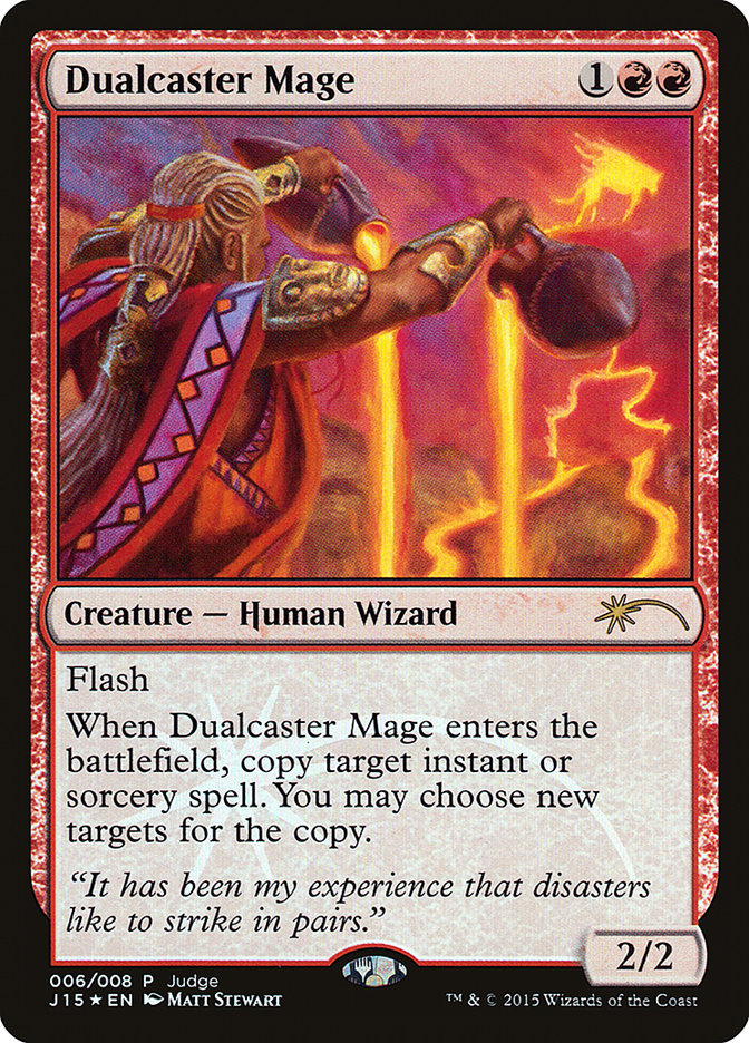 Dualcaster Mage [Judge Gift Cards 2015] | Silver Goblin