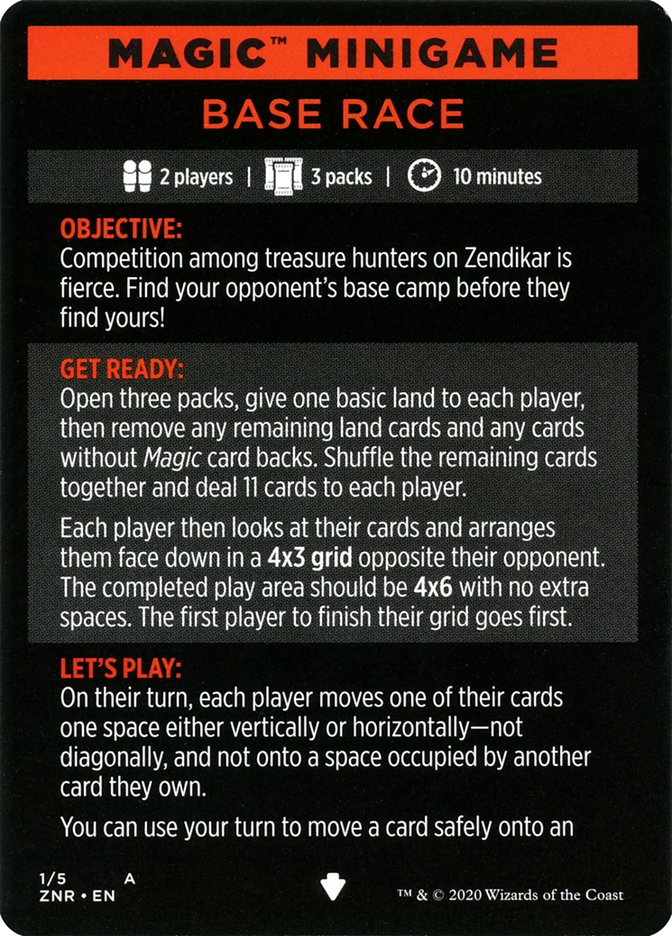Base Race (Magic Minigame) [Zendikar Rising Minigame] | Silver Goblin