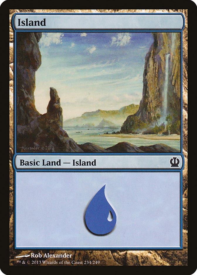 Island (234) [Theros] | Silver Goblin