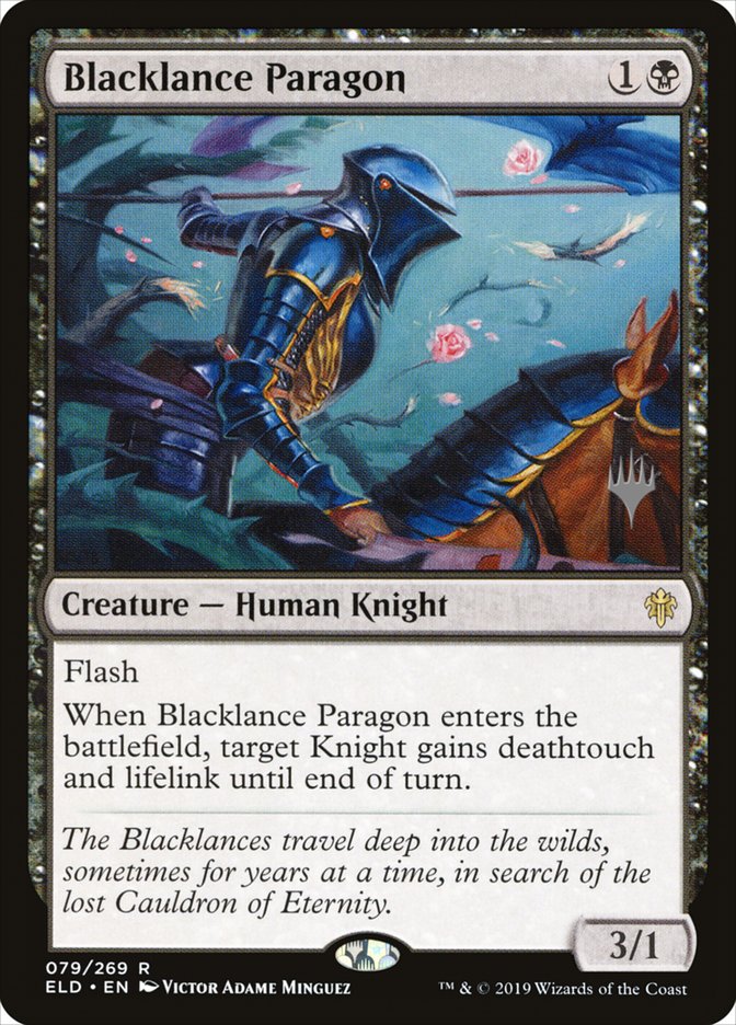 Blacklance Paragon (Promo Pack) [Throne of Eldraine Promos] | Silver Goblin
