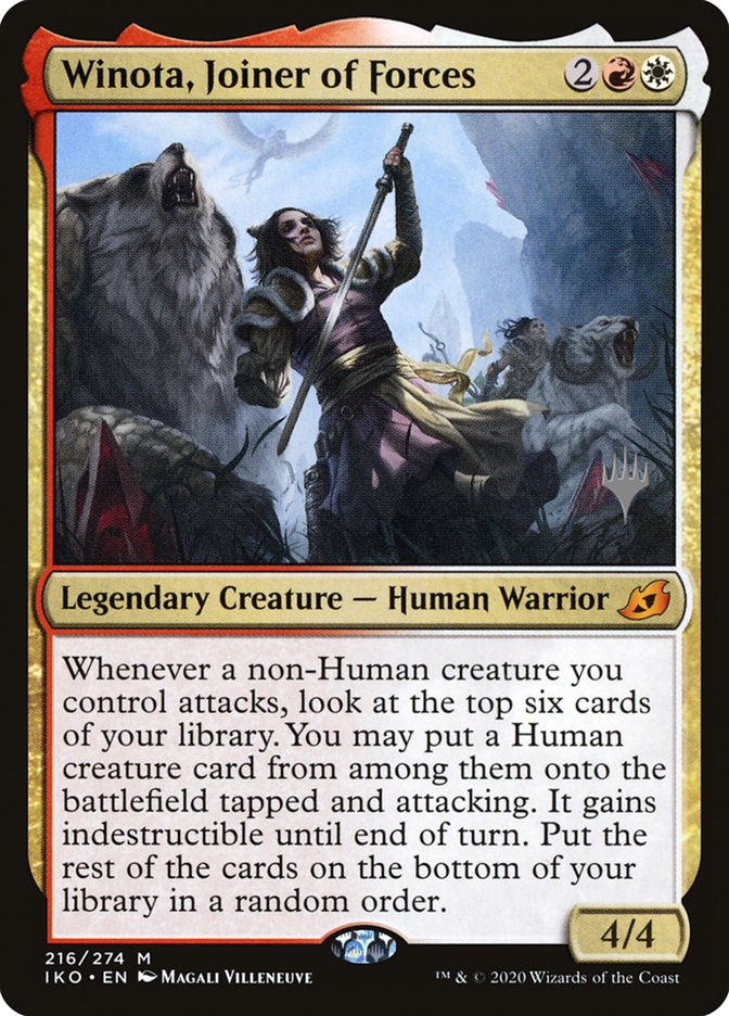 Winota, Joiner of Forces (Promo Pack) [Ikoria: Lair of Behemoths Promos] | Silver Goblin