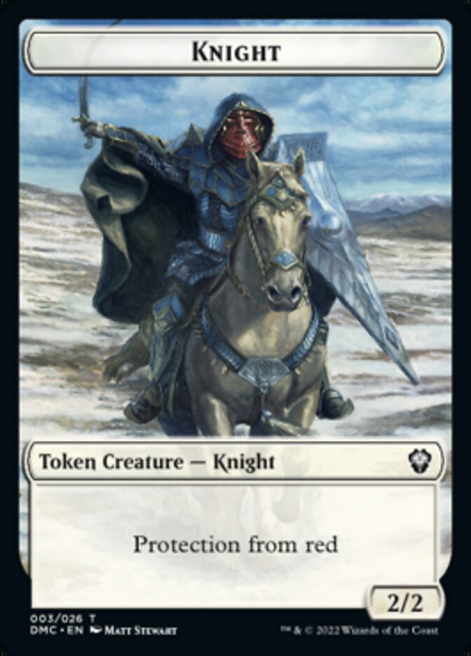Soldier // Knight Double-Sided Token [Dominaria United Tokens] | Silver Goblin