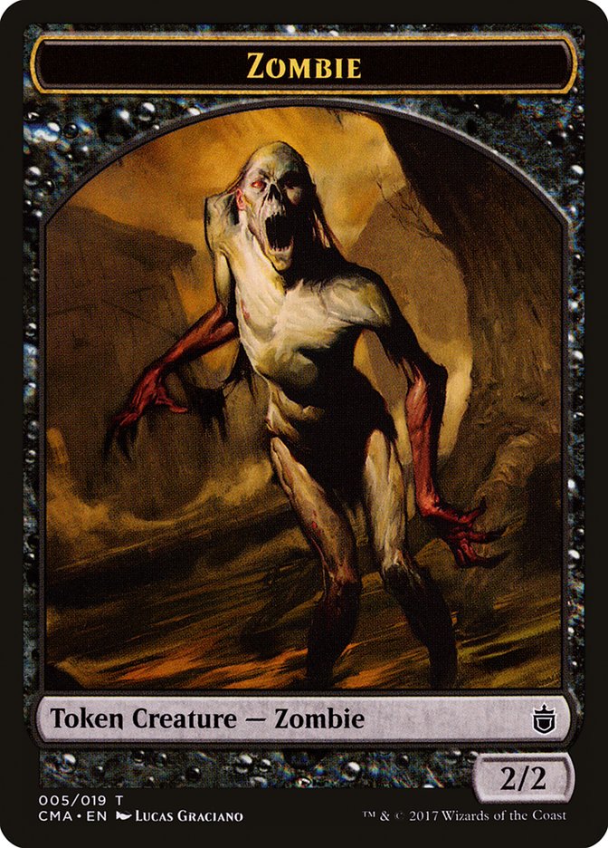 Zombie Token [Commander Anthology Tokens] | Silver Goblin