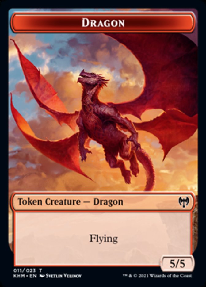 Dragon Token [Kaldheim Tokens] | Silver Goblin
